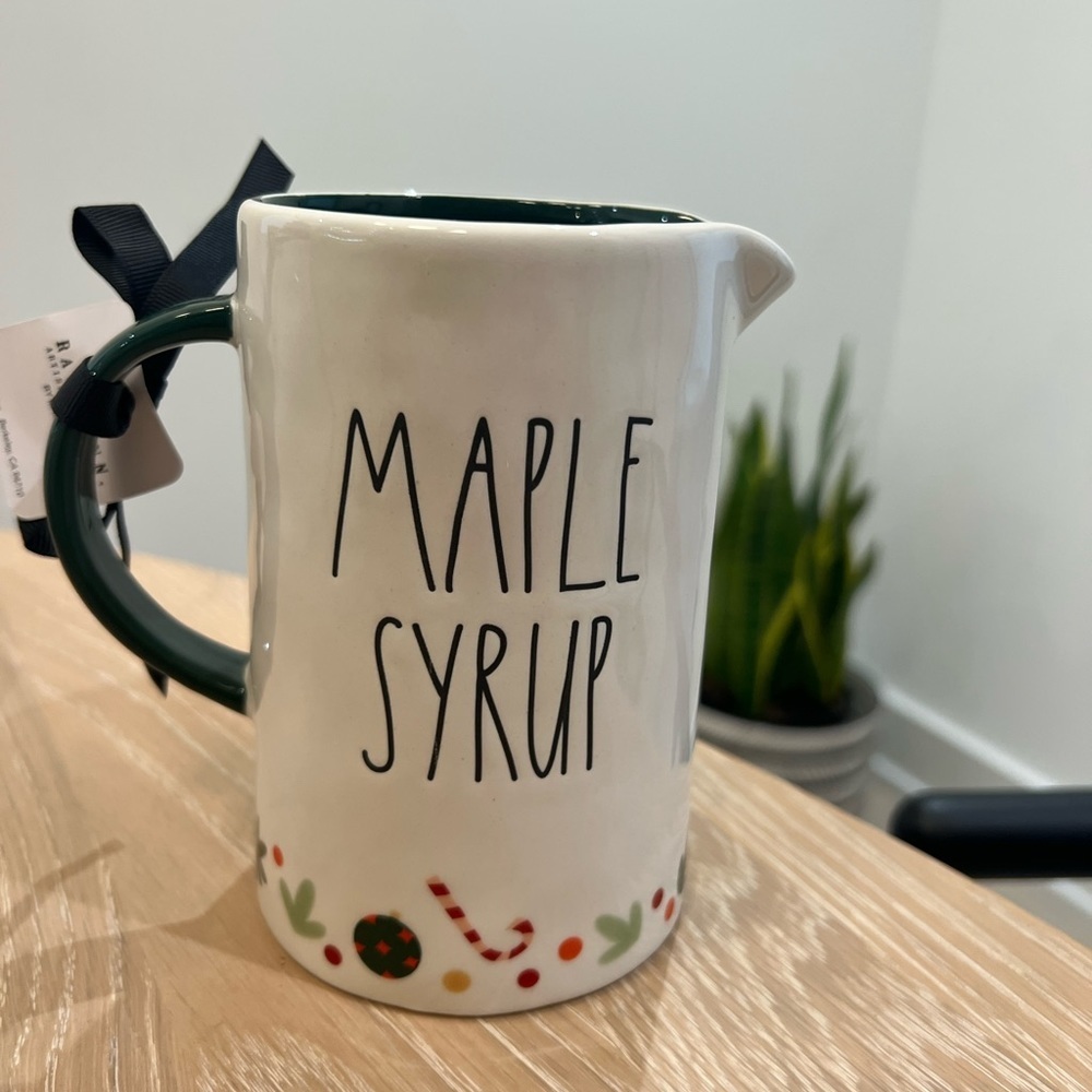 Rae Dunn elf maple syrup pitcher